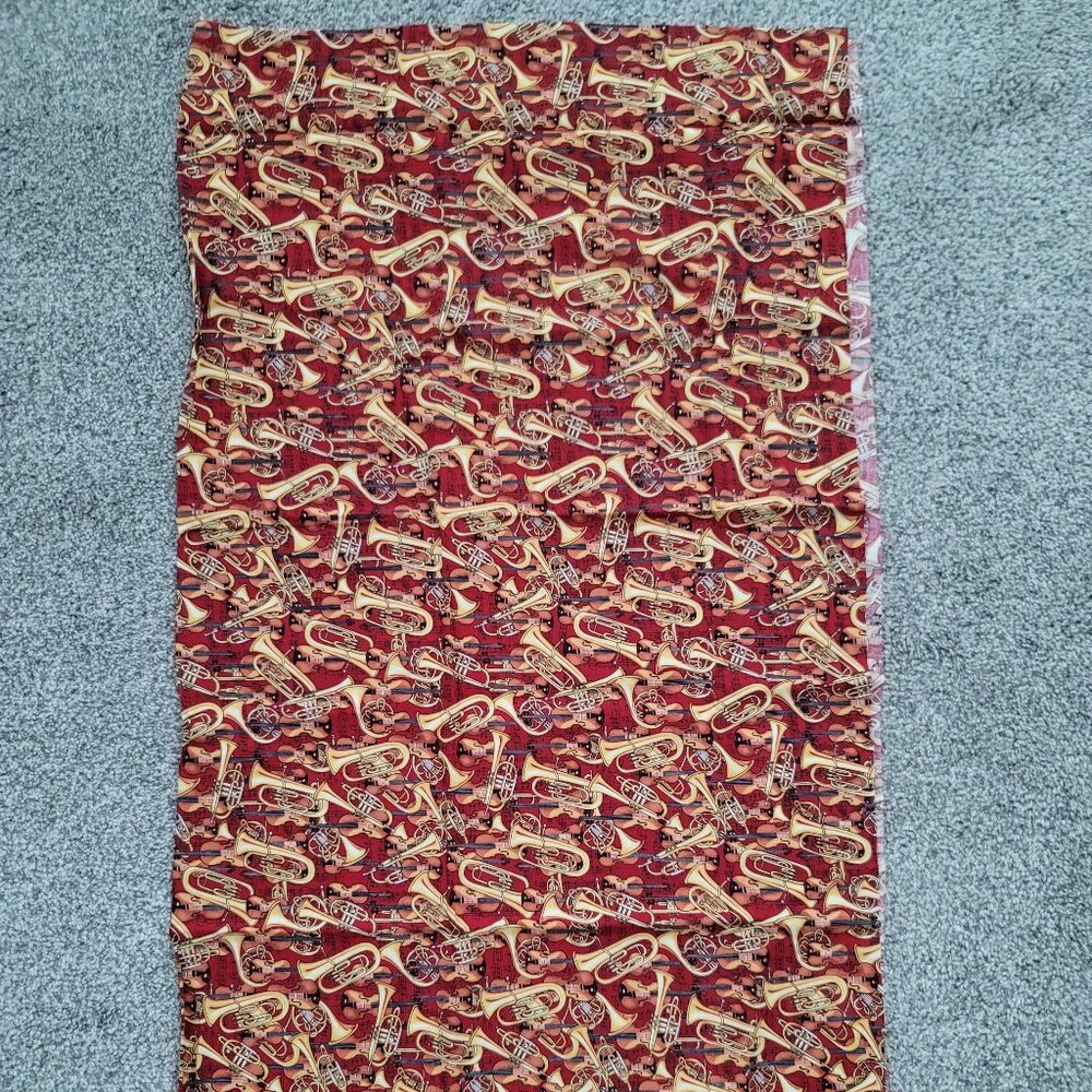 Robert Kaufman  Pleasures & Pastimes  D#6155 Music Fabric 37" X 38  Bundle Only